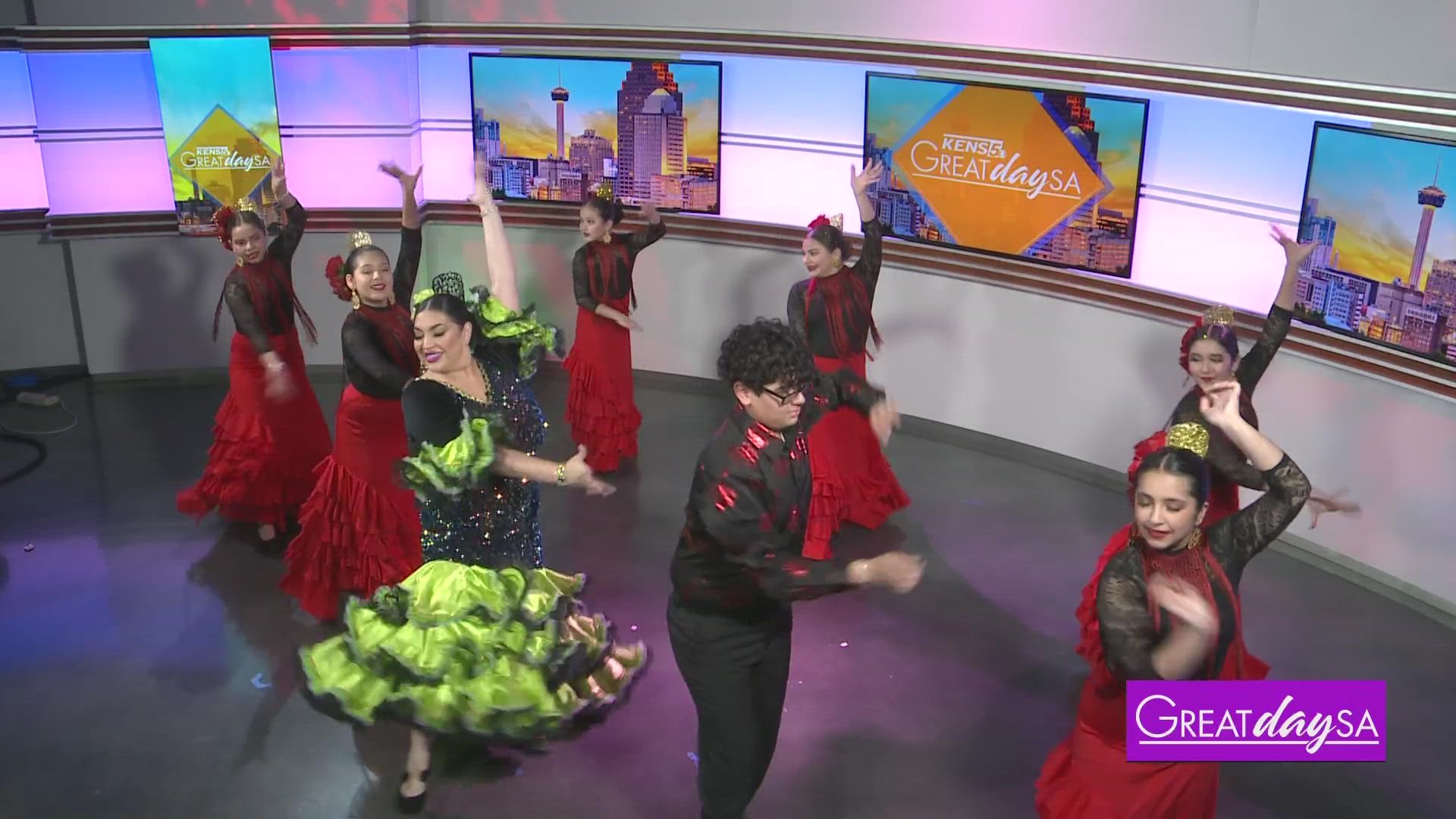Danzavida de San Antonio Dance Company discuss their upcoming 15th-anniversary event & performs a group Flamenco.