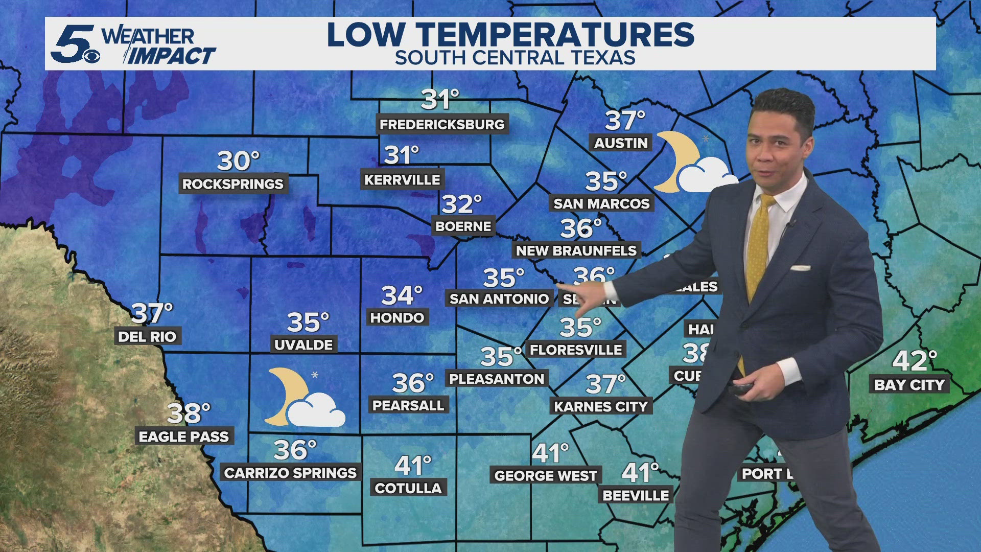 San Antonio will start Sunday in the mid-30s | KENS 5 Weather Impact ...