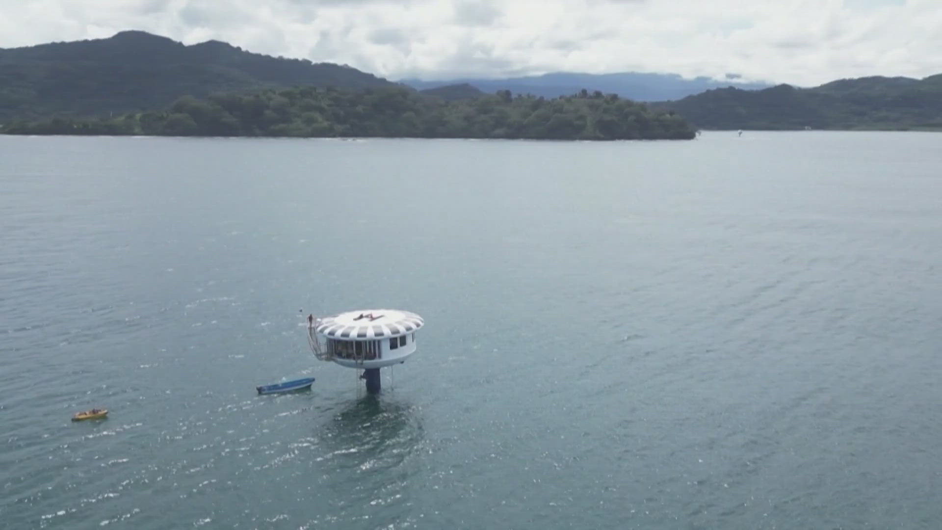 The aerospace engineer has been living inside this underwater capsule off the coast of Panama for 61 days.