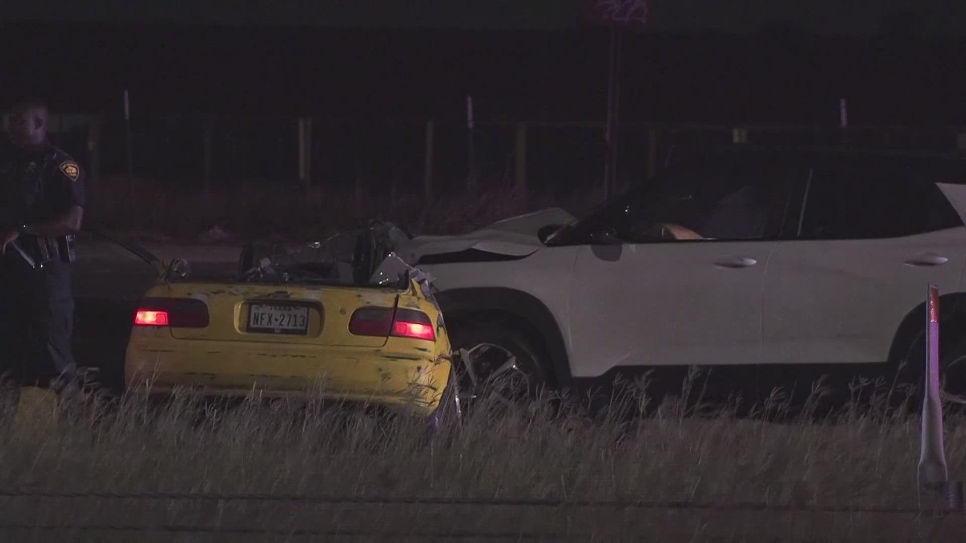 It happened at SW Loop 410 and Old Pearsall Road just before 10 p.m.