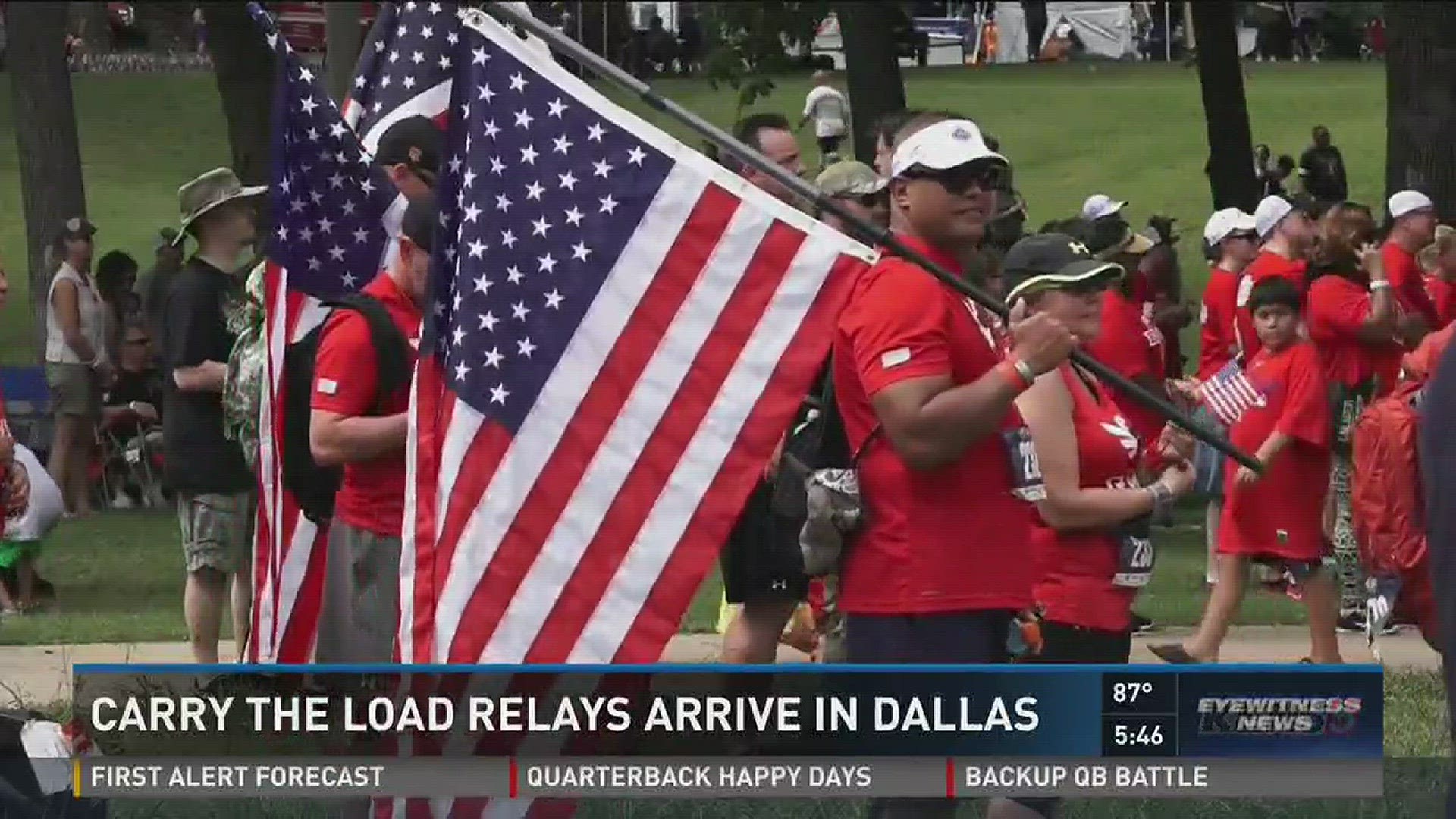 Carry the Load relays arrive in Dallas