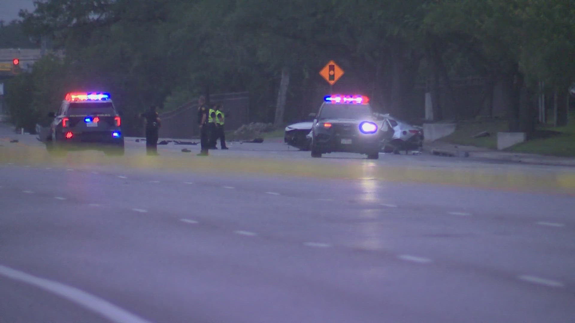 One suspect died at the scene. The remaining three were rushed to a nearby hospital, including one with life-threatening injuries.