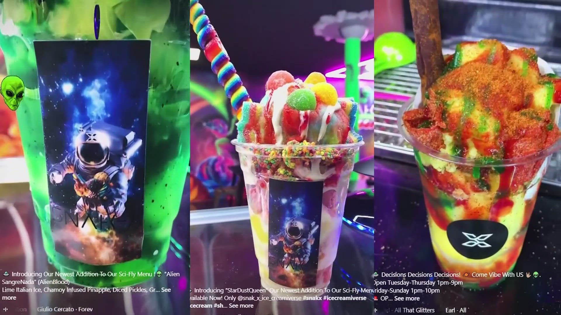 SNAK-X is serving up cosmic creations in an out-of-this-world atmosphere that will have you feeling like a kid again.
