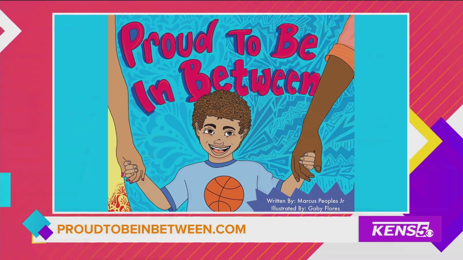 Marcus Peoples is using his book 'Proud to be in Between' to inspire children everywhere to be proud of their mixed race heritage.