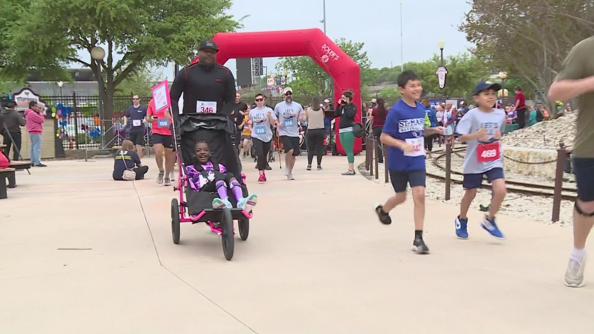 San Antonio’s Morgan’s Wonderland hosted the Let’s Roll 5K race, which benefited Project Mend and people who need assistive technology.