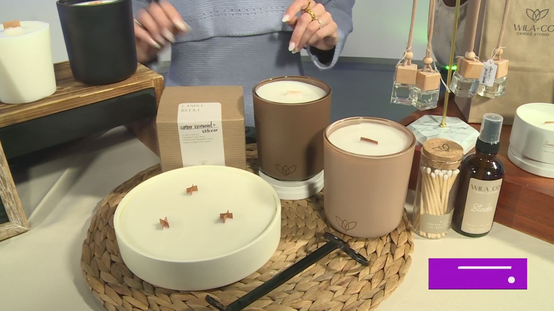 Michelle Moses with Wila + Co. shares her migraine-free handmade candles & scented items.