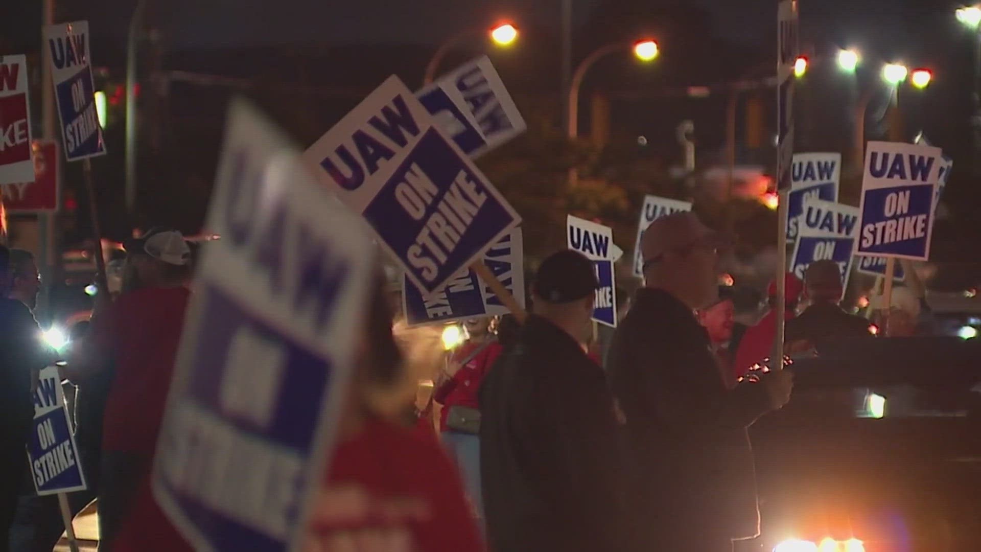 The UAW says their walkouts will expand if workers aren't given a fair contract by noon on Friday.
