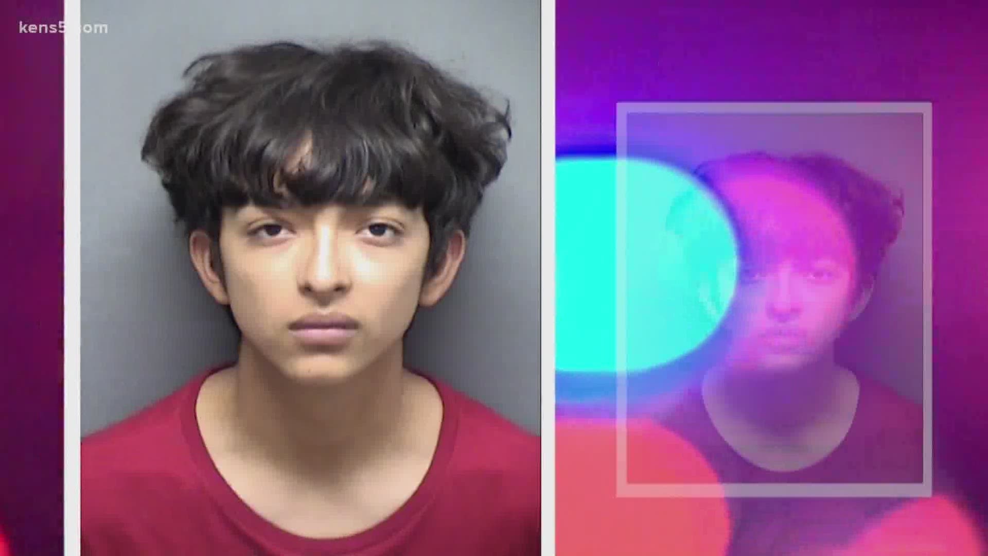 San Antonio Police say 18-year-old Juan Pablo Macias is one of several suspects in a robbery of a 72-year-old man, who was shot.