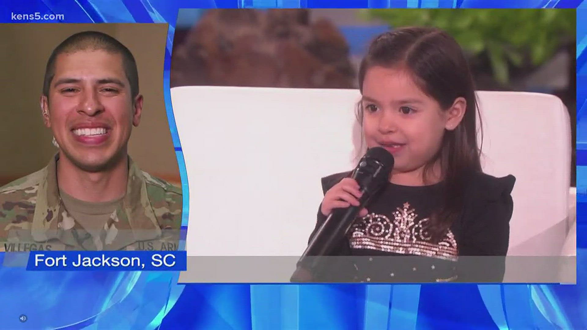 A viral video featuring a San Antonio military family got the attention of Ellen DeGeneres.