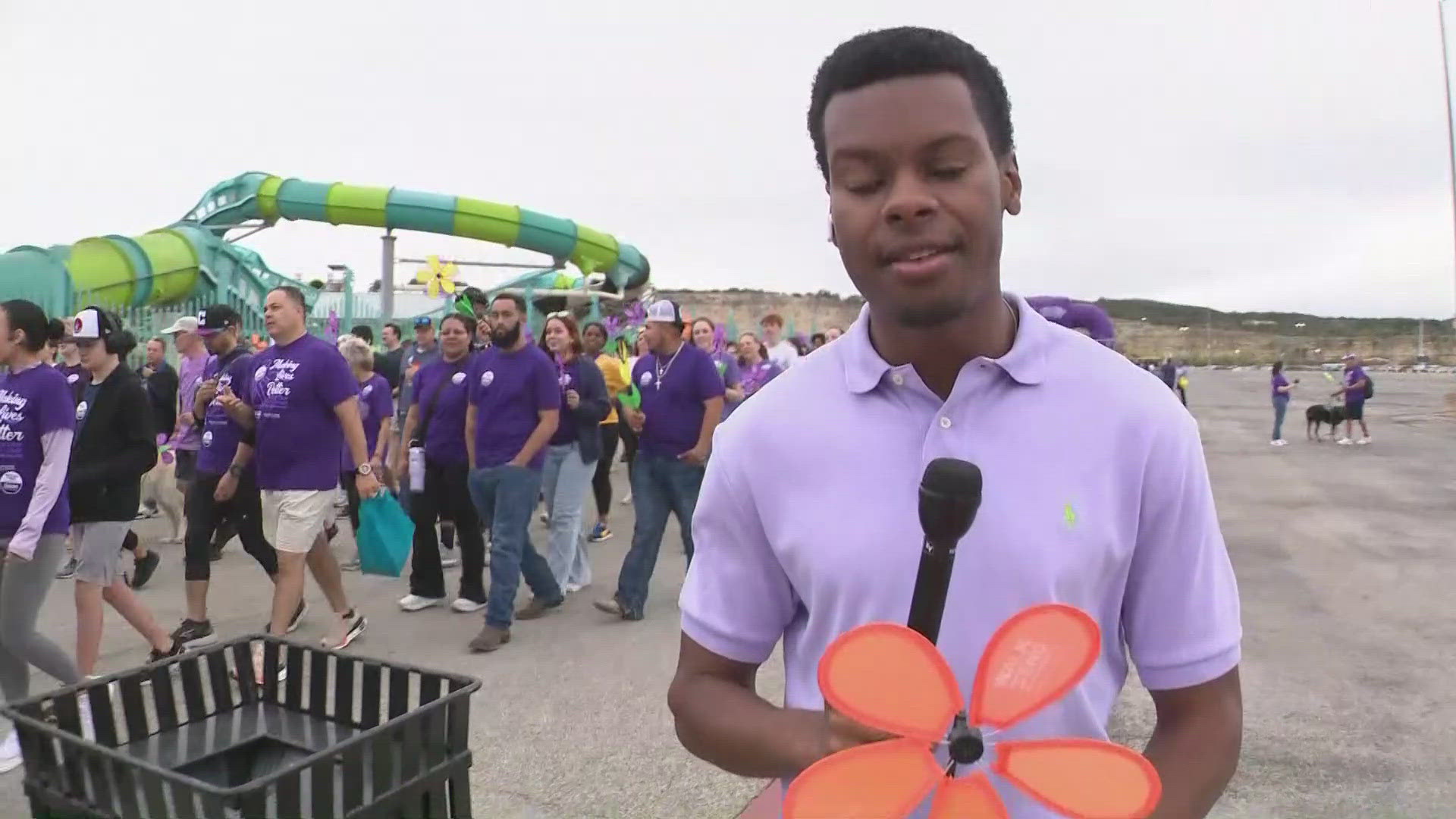 5,000 supporters walked in this year's event held at Six Flags Fiesta Texas.