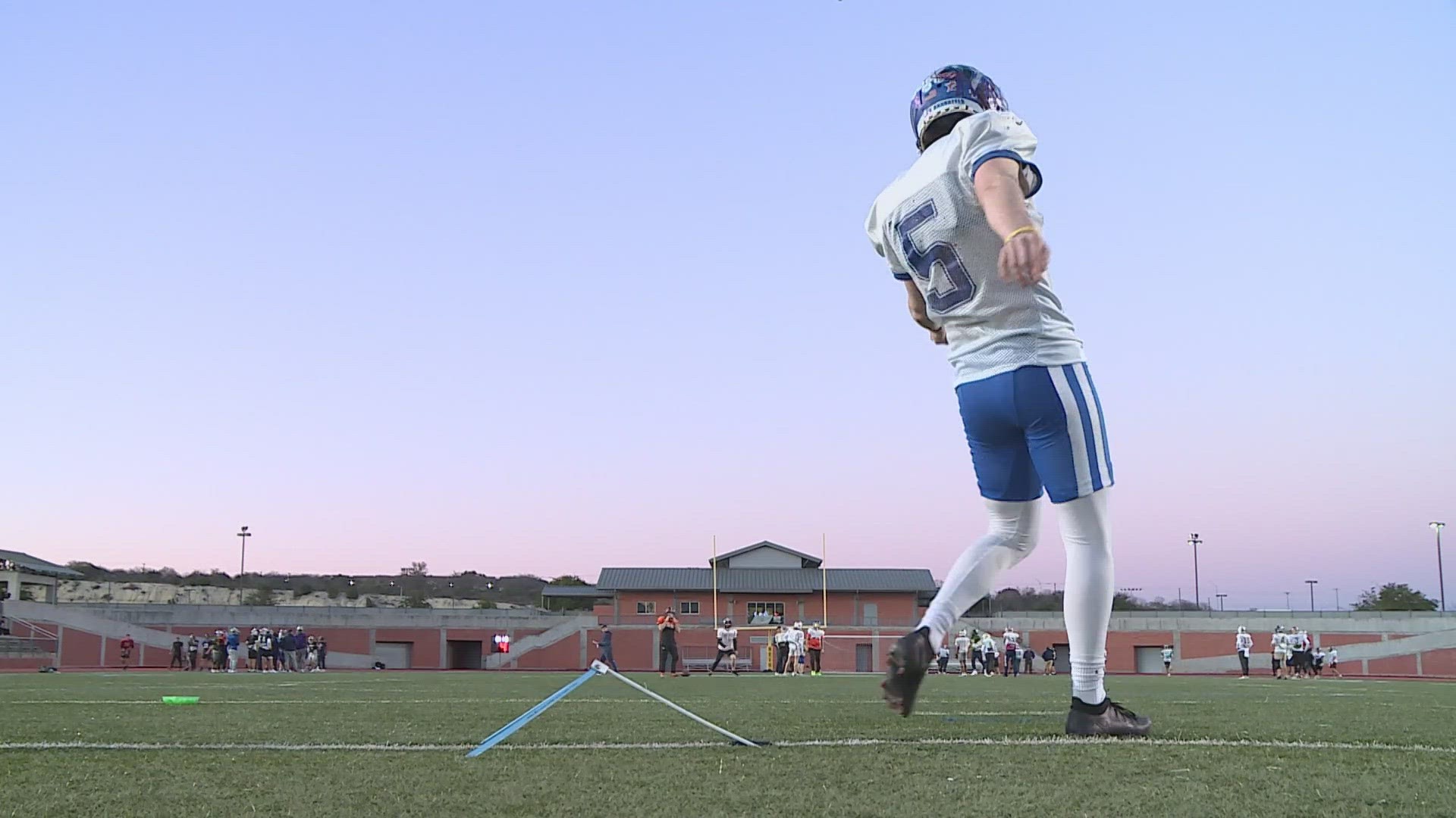 New Braunfels senior kicker 'kicking' with purpose this season