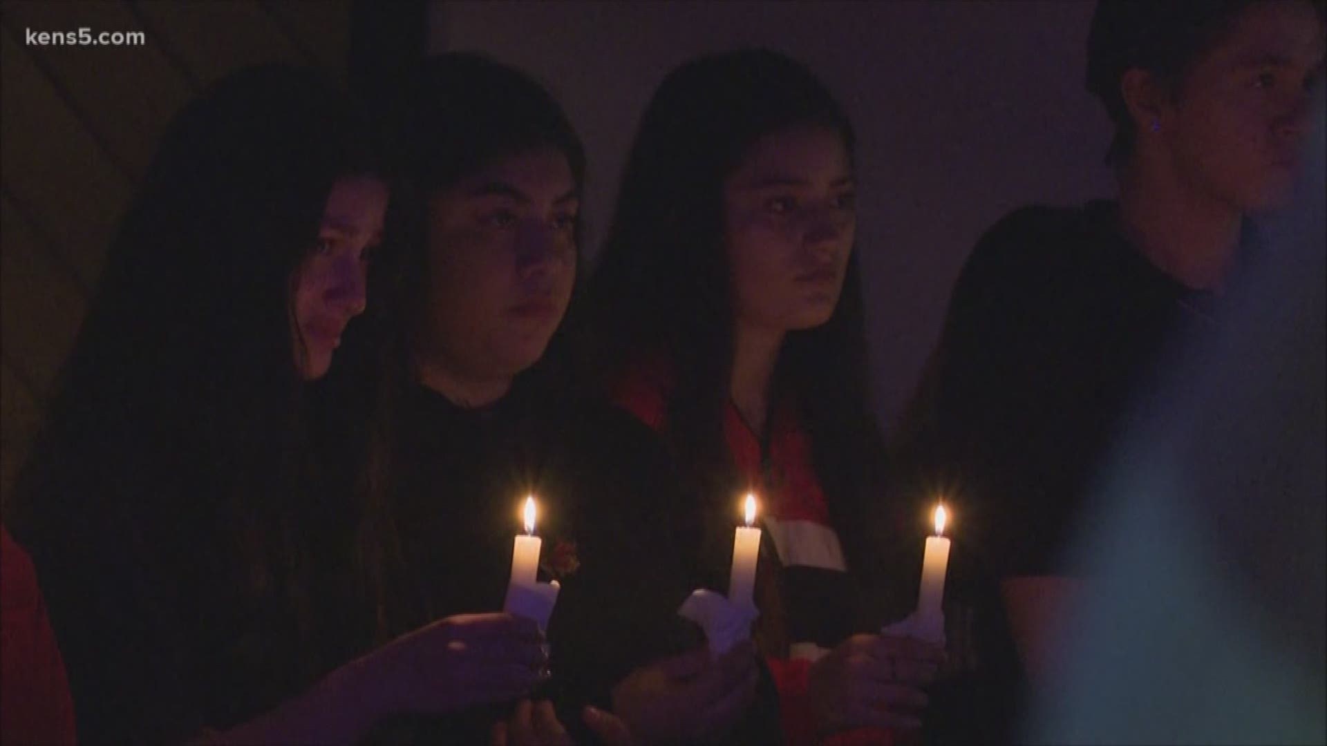 Friends and family gathered on Wednesday night at a service in Stone Oak to remember 15-year-old Alonso Jones.