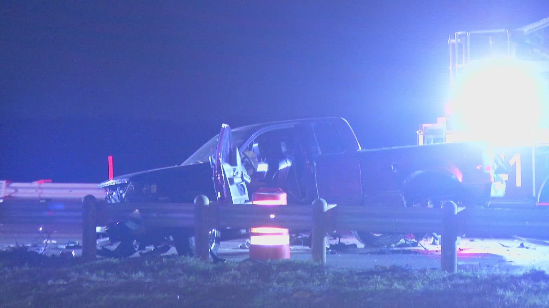 Both drivers were taken to the hospital with lacerations to the head, according to police.