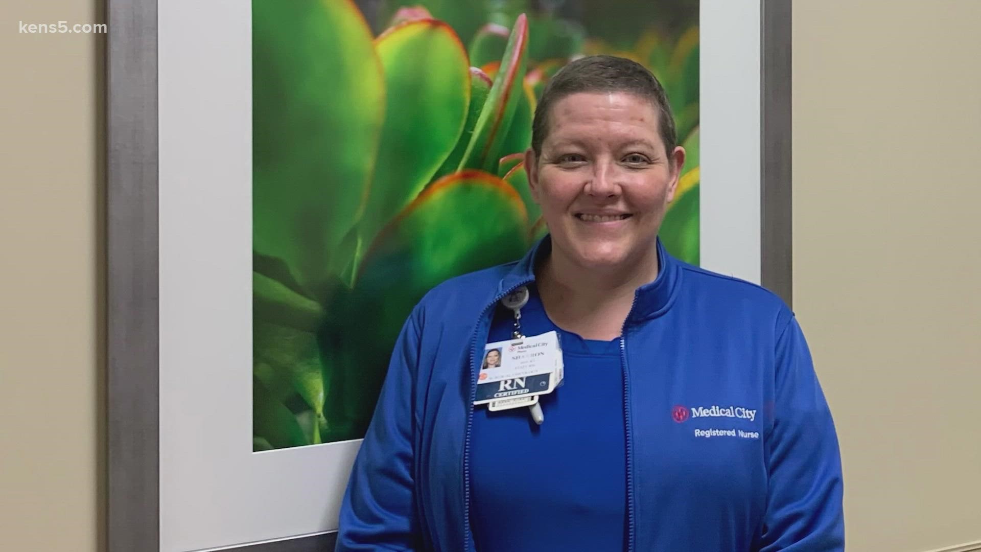 Sharron Kerber continued treating cancer patients throughout her chemotherapy.