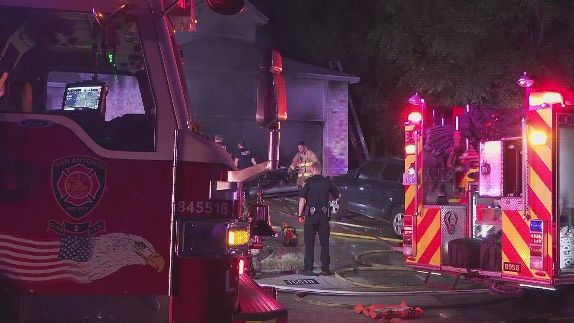 The fire started around 3 a.m. in a home on Winding Oak Drive near Birch Tree Street.