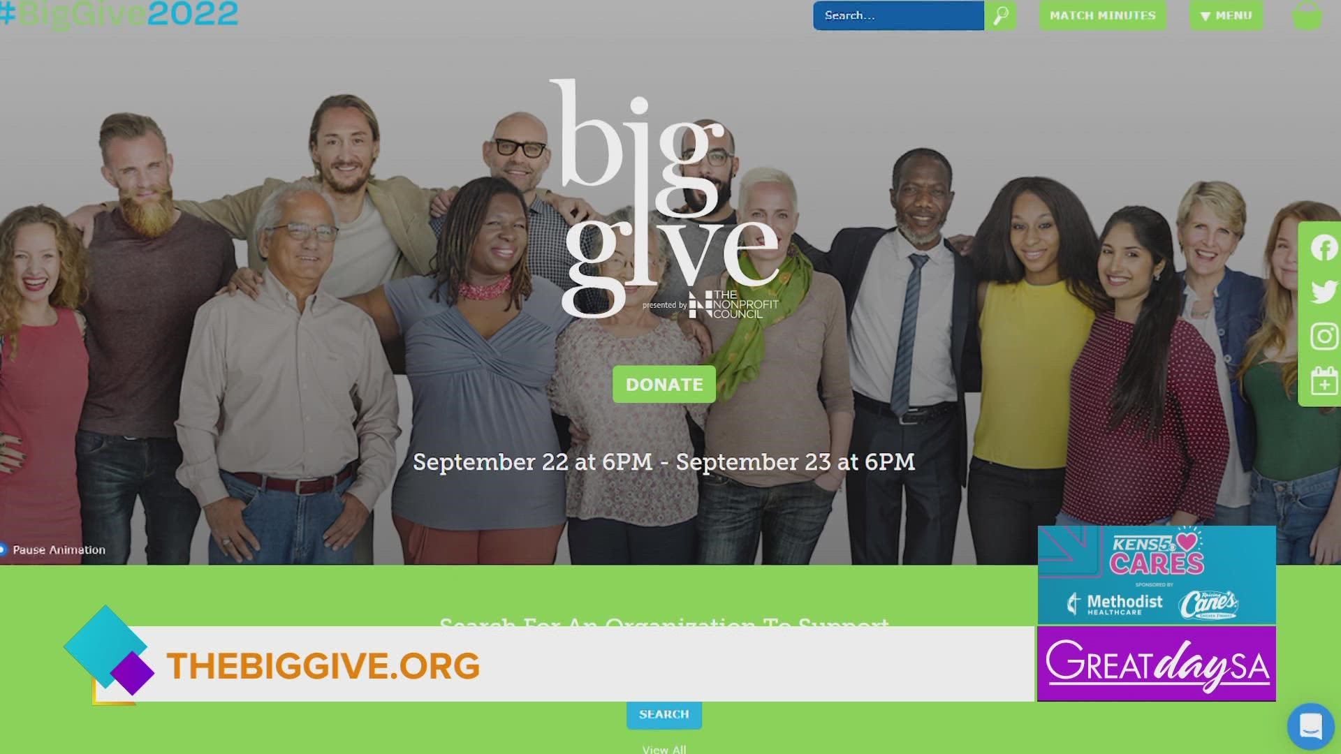 Support local nonprofits and give big! It’s only for 24 hours!