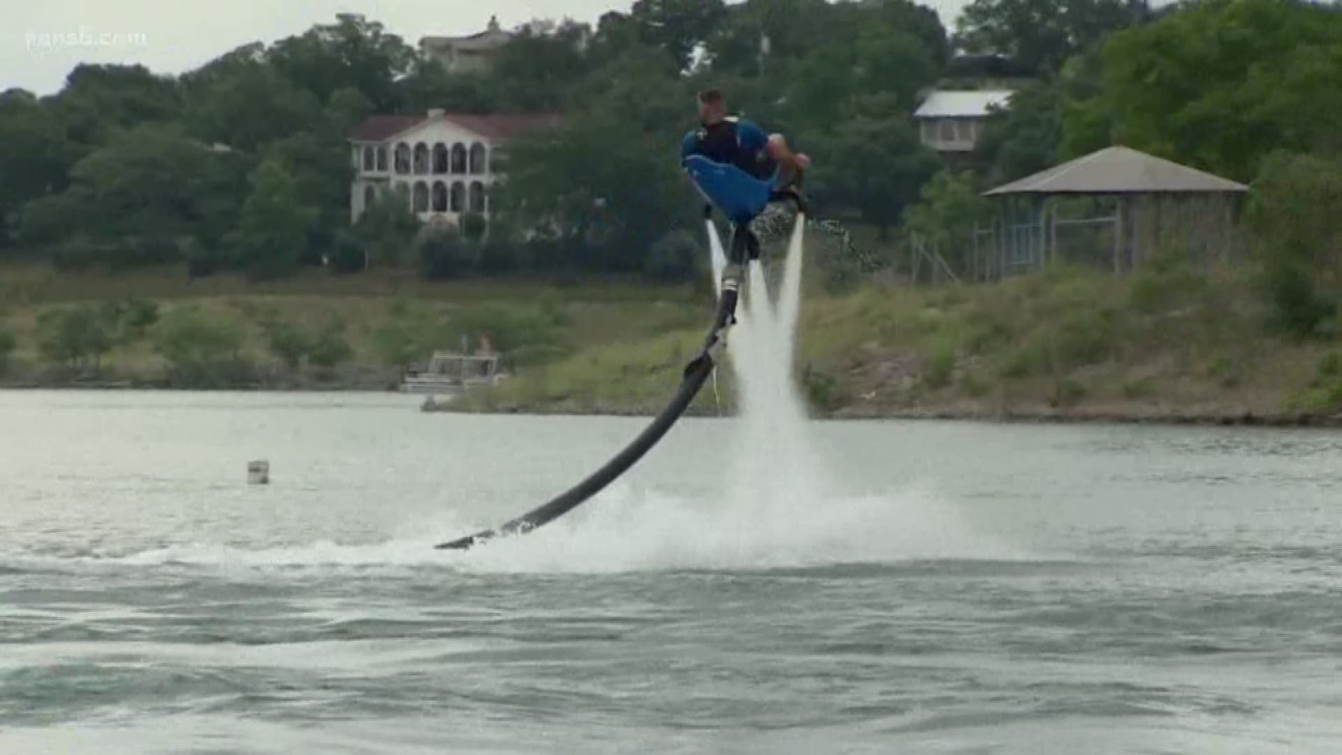 We have a ton of opportunities to enjoy the water here, from tubing to kayaking, to water skiing. In this week's Texas Outdoors, Barry Davis takes a ride (and a couple of falls) on the Jetovator at Canyon Lake.