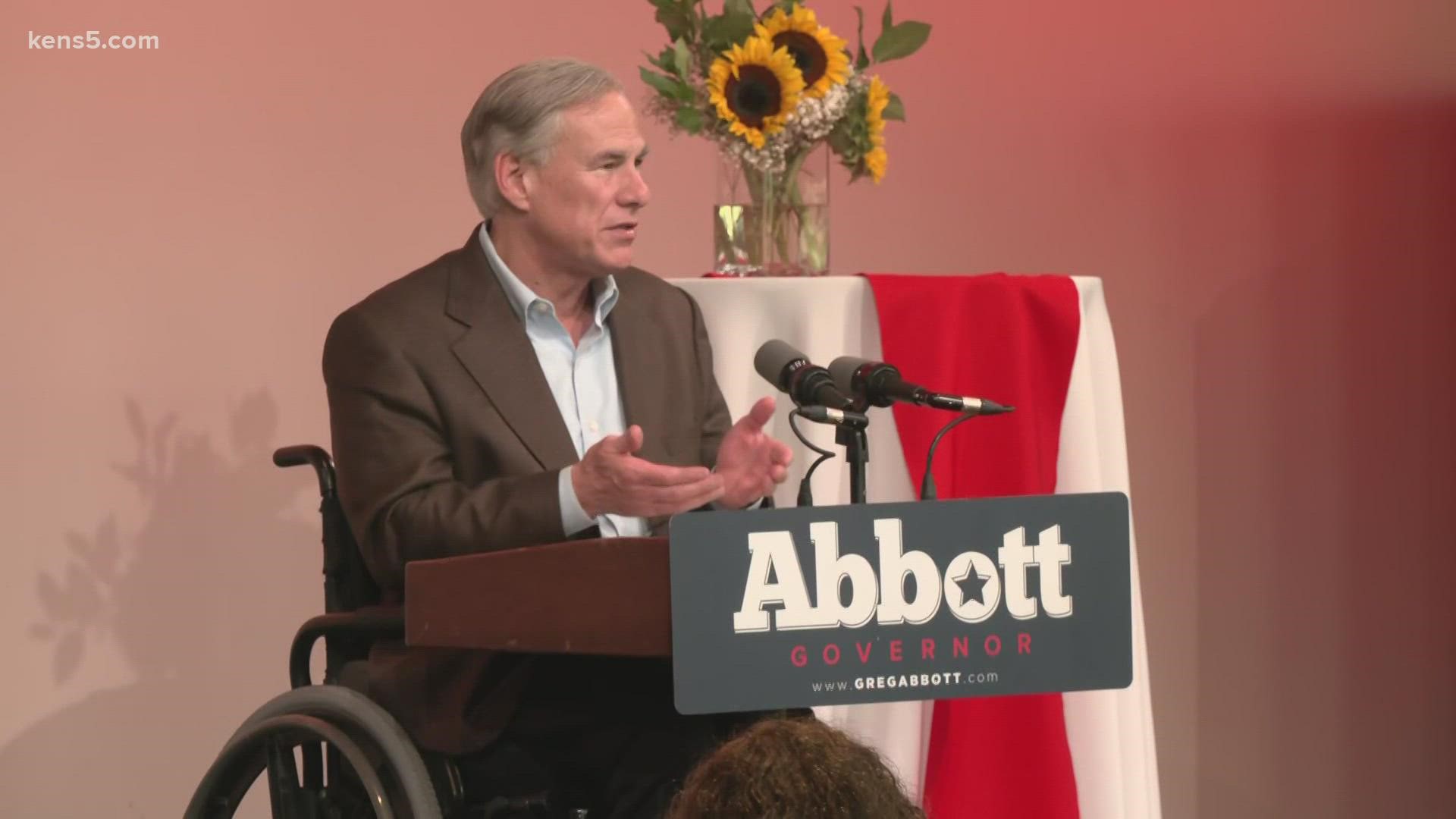 Gov. Greg Abbott also announced new "enhanced safety inspections" of vehicles crossing into Texas from Mexico.