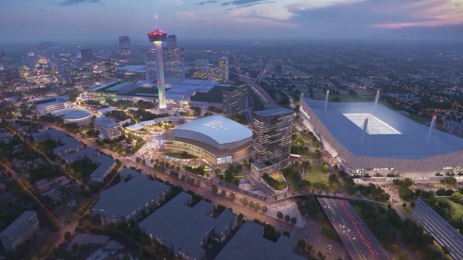 Project Marvel is the city's plan to build a sports and entertainment district downtown, including a new Spurs arena.