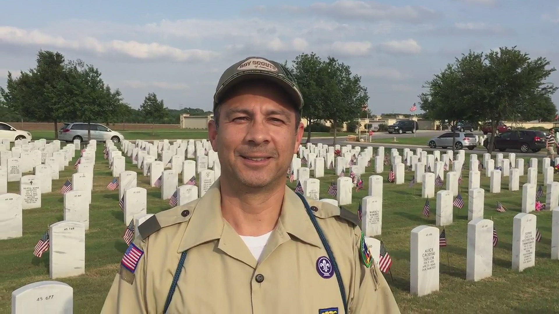 Scoutmaster Patrick Rodriguez on honoring war dead