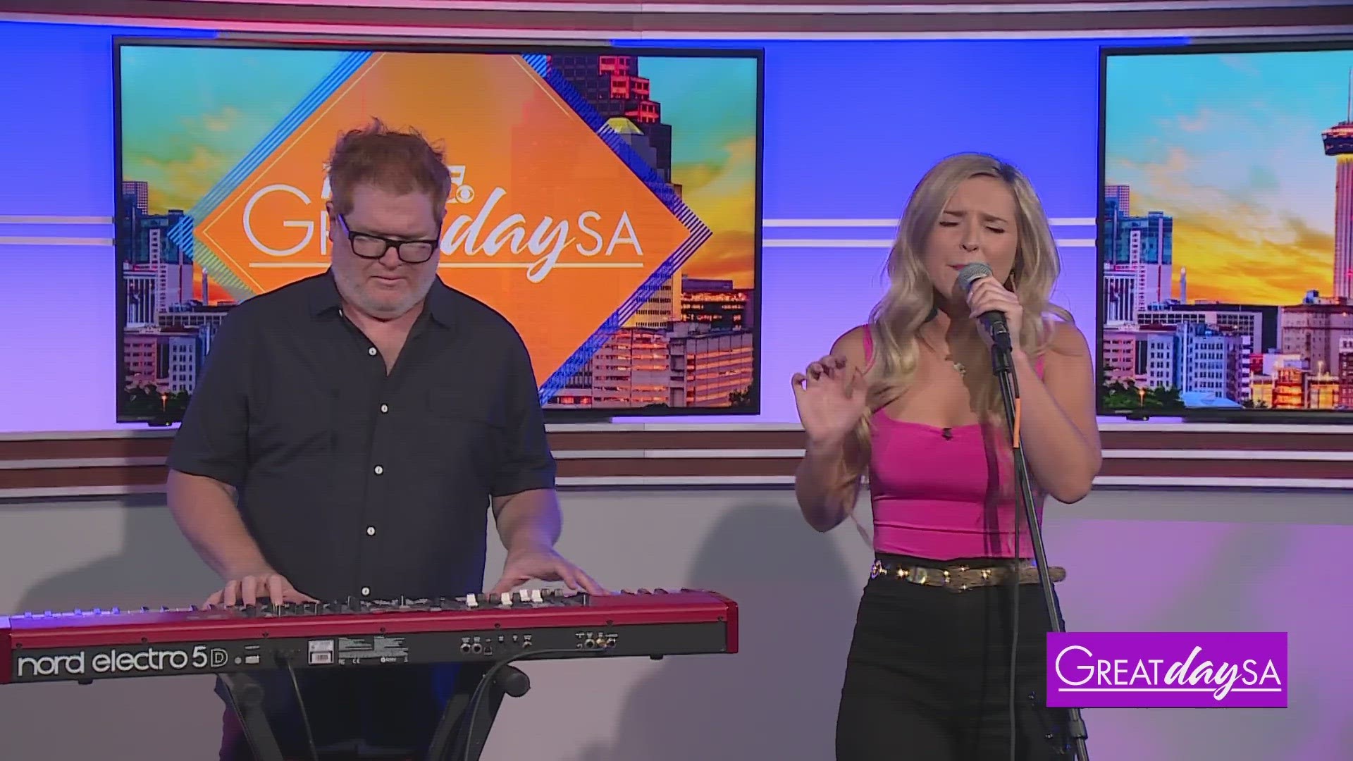 Country blues & soul singer Alexia performs an original song with musician Mike Atkins.