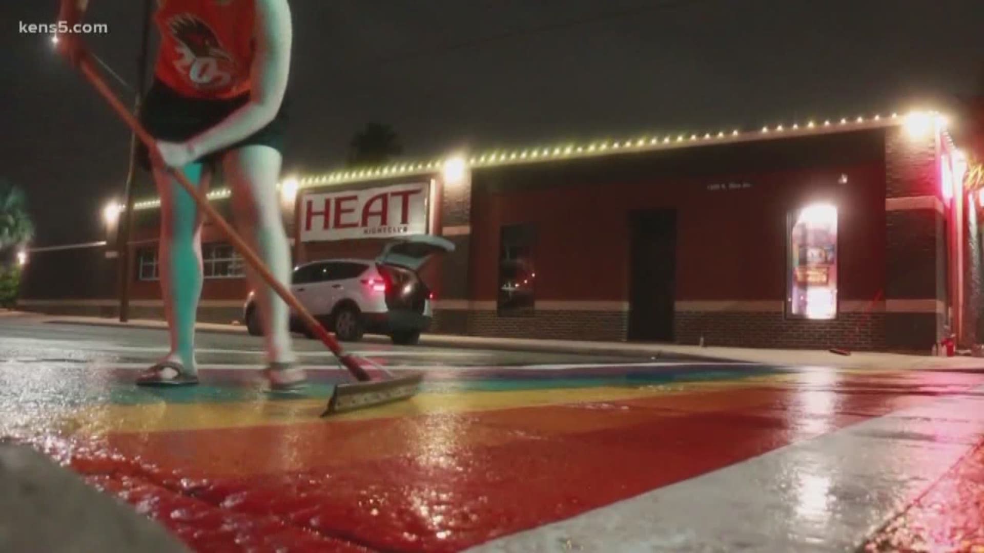 A San Antonio group is taking pride to another level, by maintaining and cleaning the city's rainbow crosswalk for free.