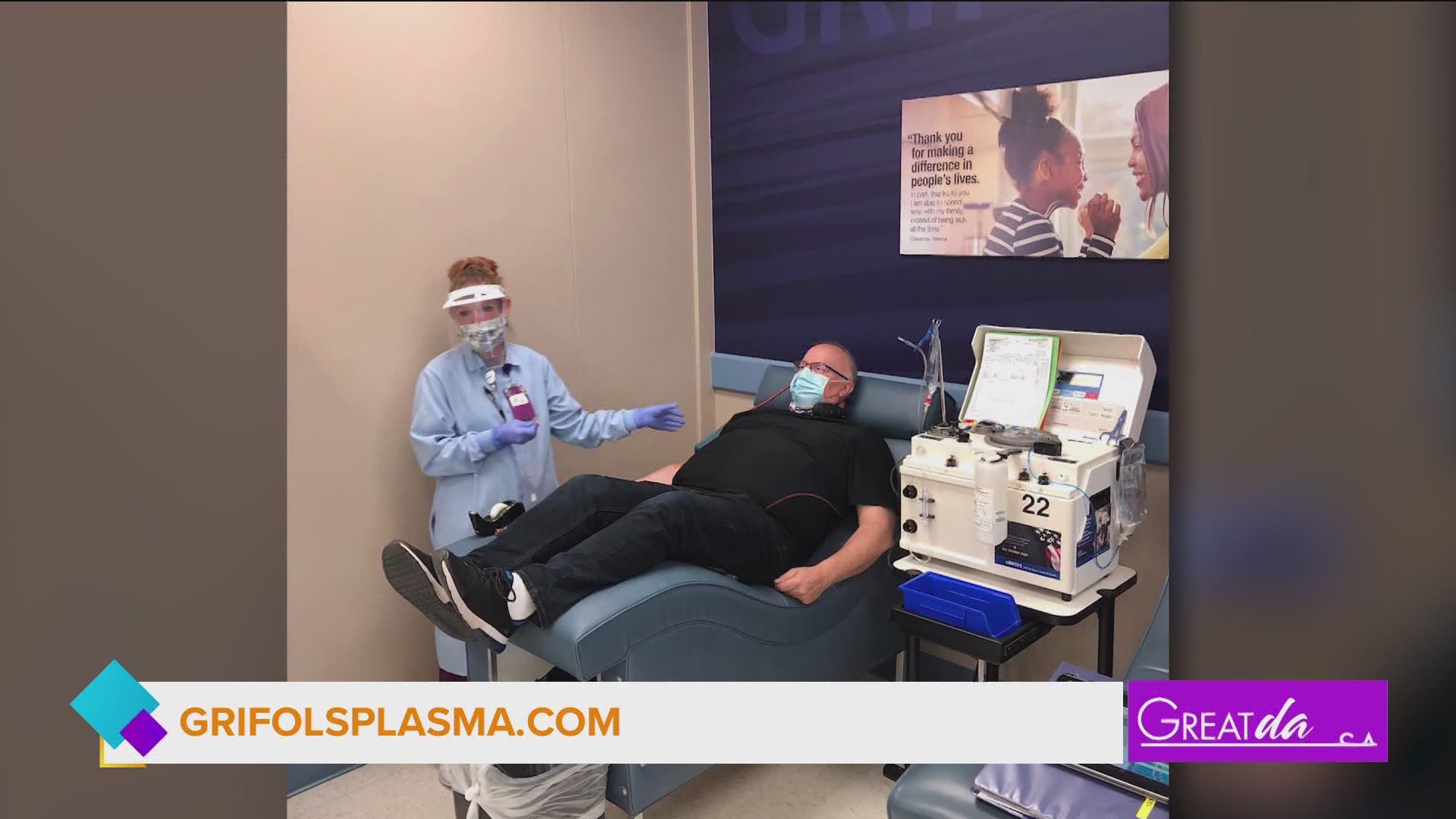GRIFOLS creates lifesaving medicine by using plasma. They're reminding people who are able, to donate their plasma in order to help save lives.