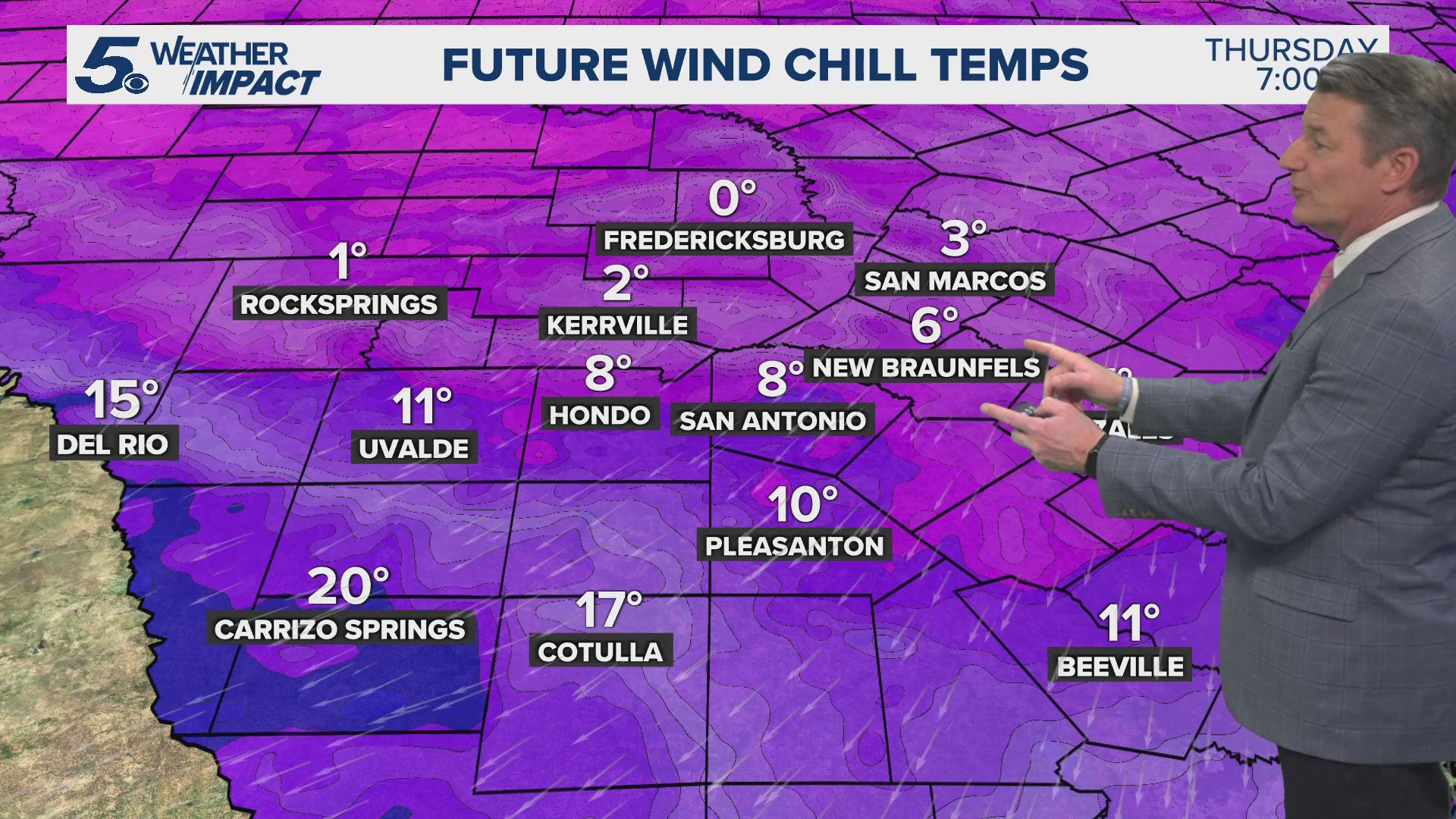 Extremely cold morning heading to San Antonio Thursday | KENS 5 Weather ...