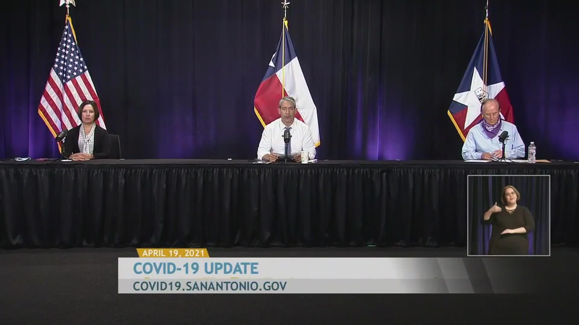 San Antonio Mayor Ron Nirenberg said vaccination efforts in Bexar County were outpacing state and national levels.