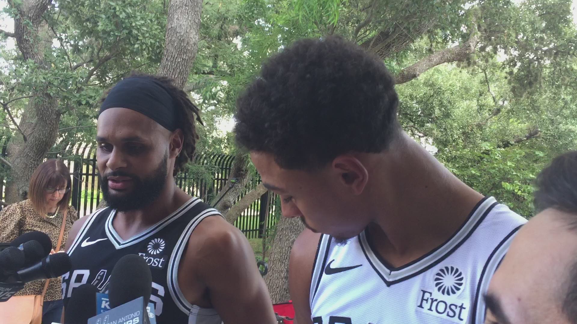 Spurs guards Patty Milly and Bryn Forbes on starting training camp