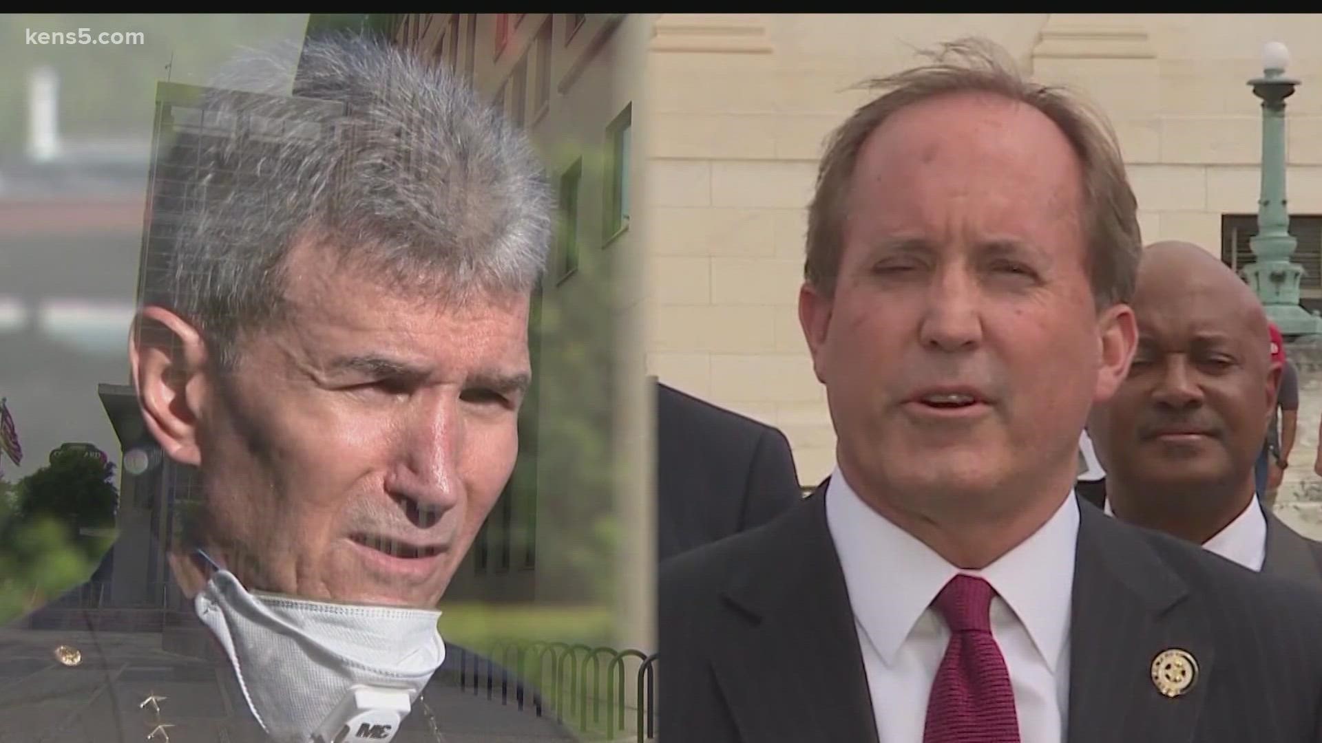 Texas Attorney General Ken Paxton said McManus violated Senate Bill 4, and called for him to be removed.