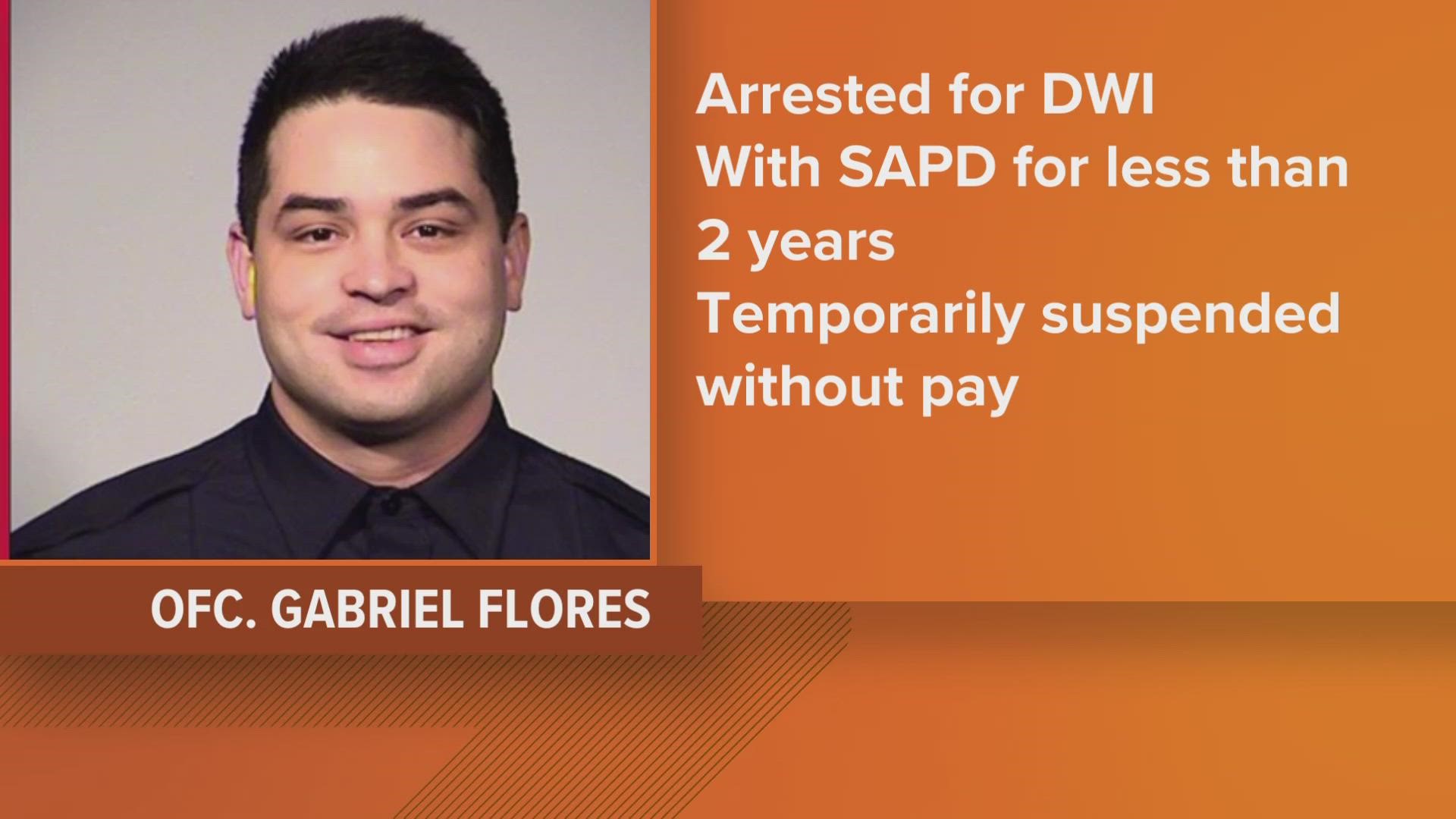 The off-duty officer was originally arrested for speeding and the officer who pulled him over saw signs of intoxication, SAPD said.