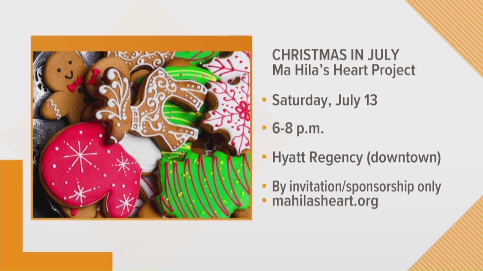 Ma Hila's Heart Project will host Christmas in July next month for children battling cancer.