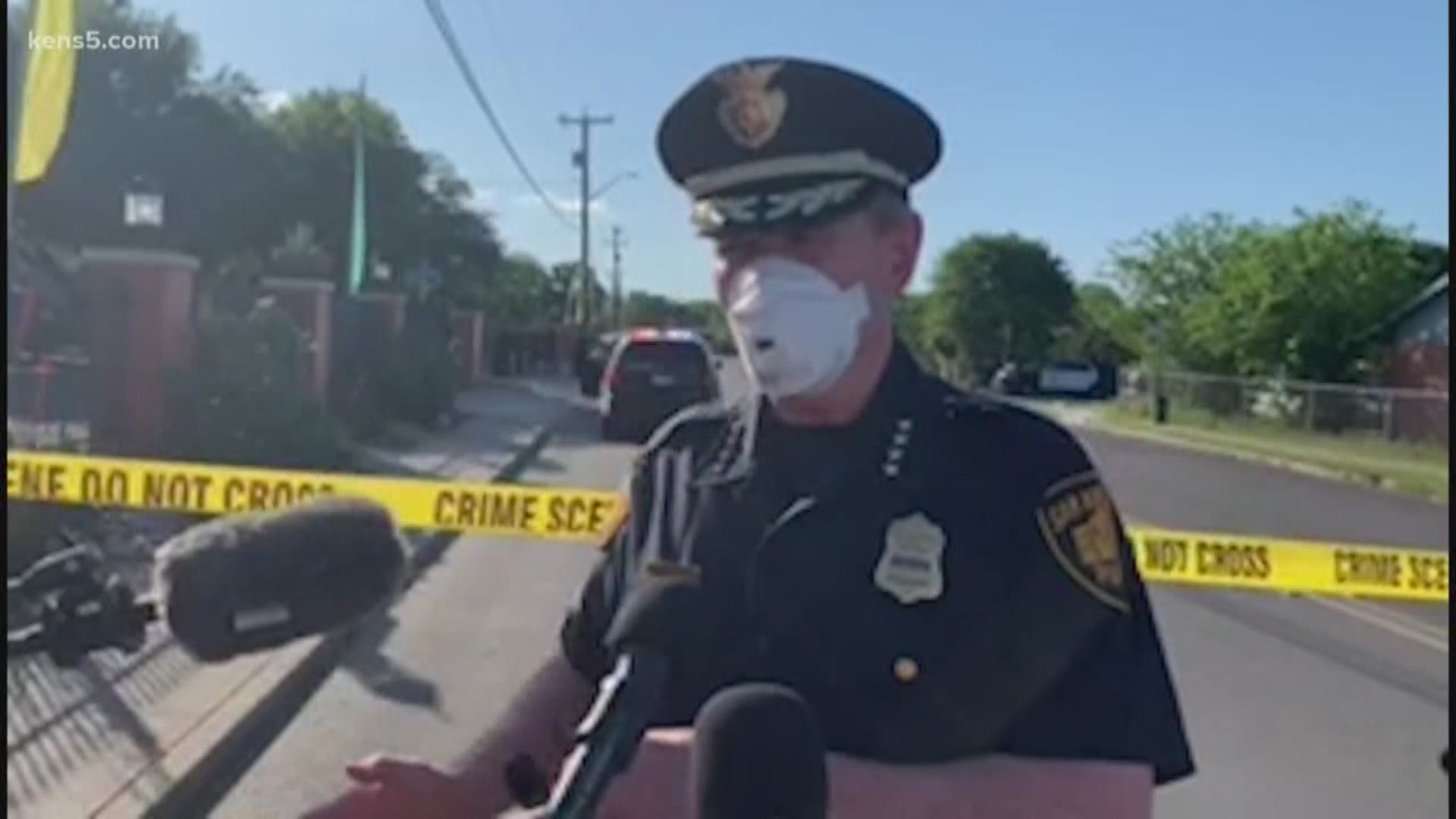 San Antonio's police chief said it was by a stroke of luck that one of his officers wasn't killed.