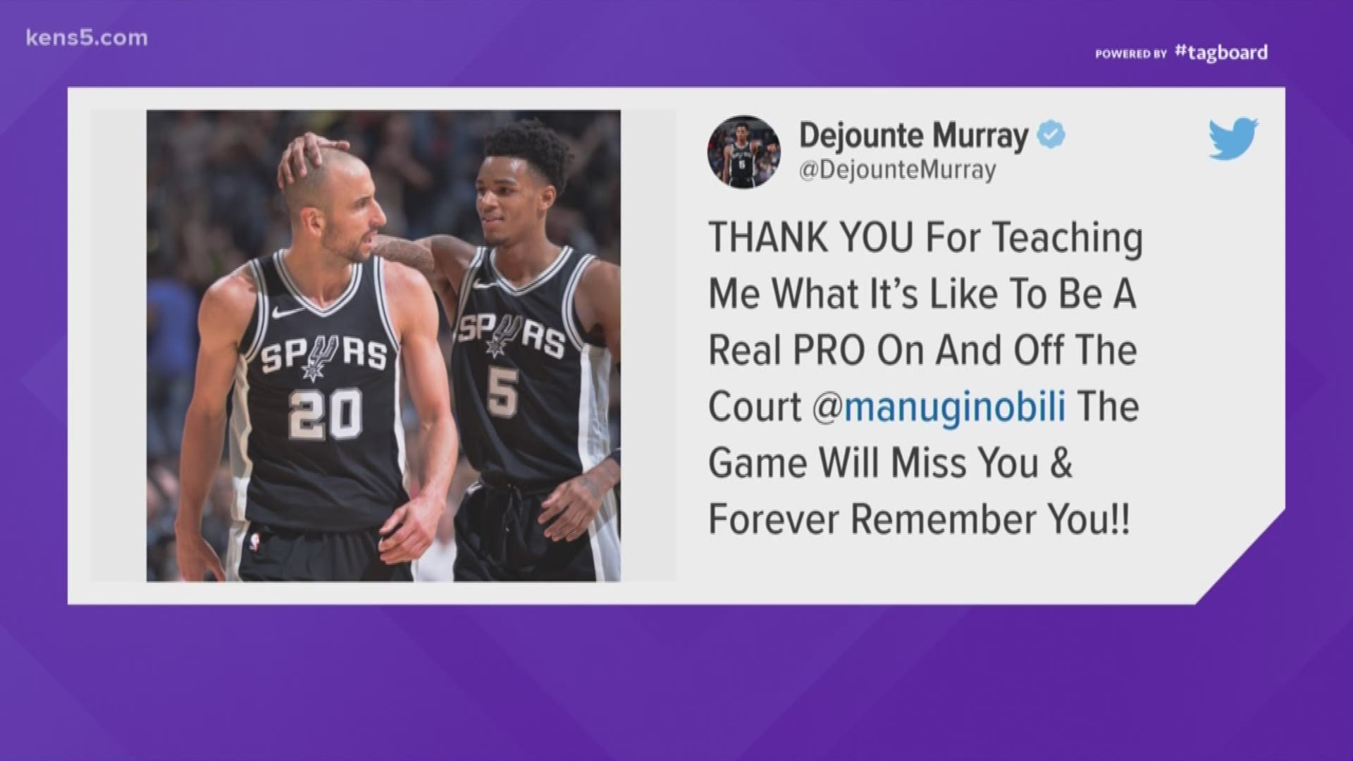 NBA players react to Manu Ginobili's retirement: 'What a career!