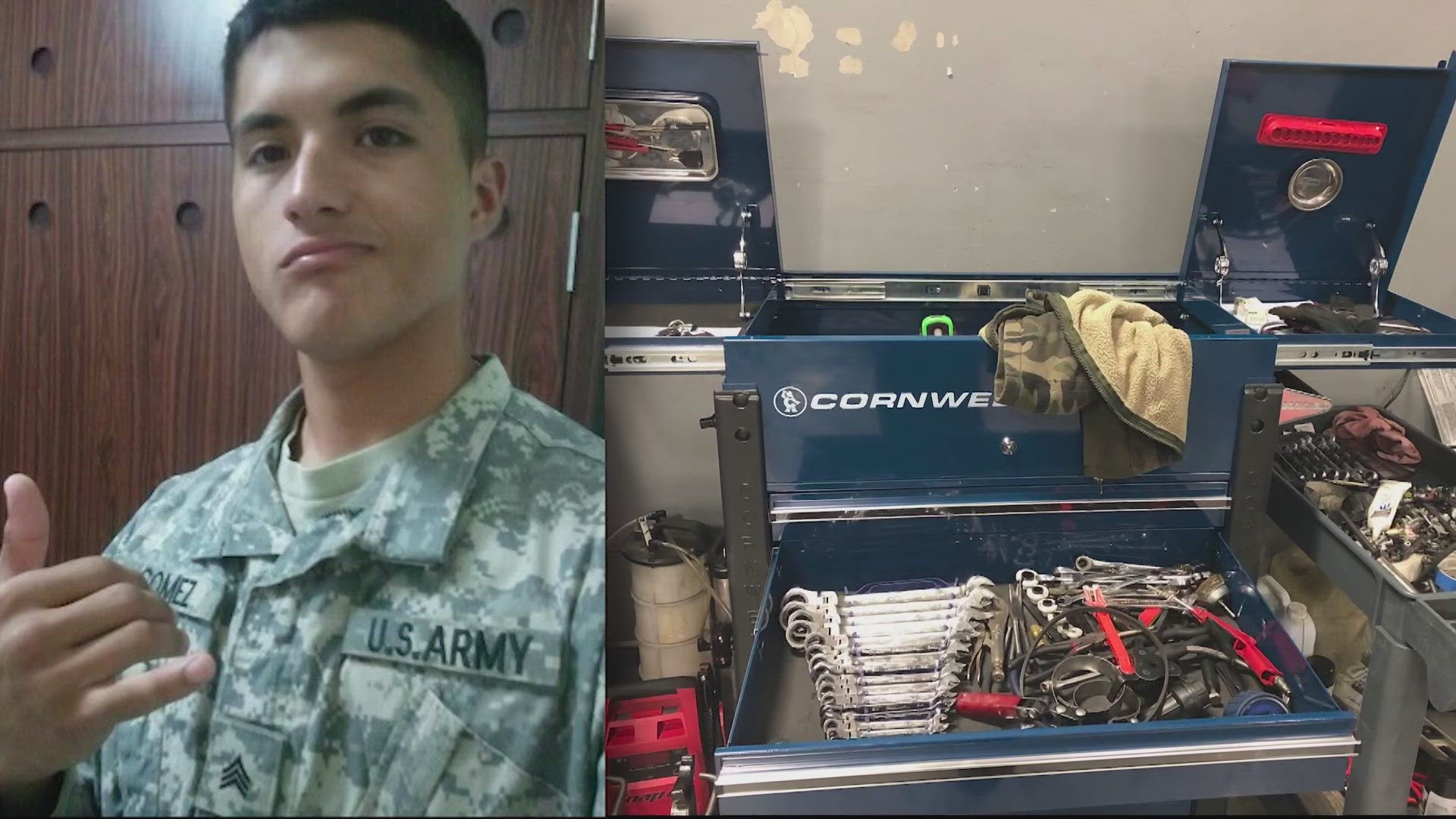 Army veteran Josh Gomez is trying to recover his things, including expensive tools that had sentimental value.