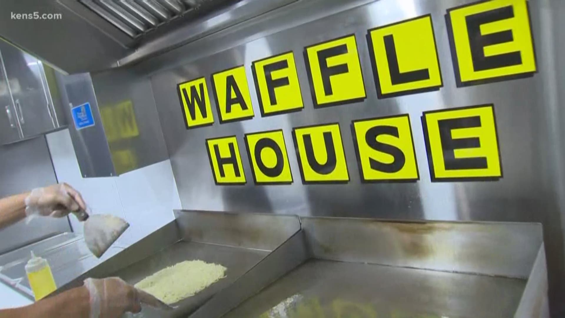Downtown in the mobile kitchen, Waffle House has arrived on four wheels in San Antonio.