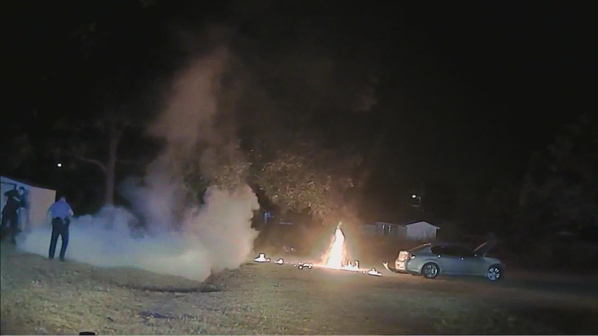 An Arkansas man was "engulfed in flames" after he was Tased by a trooper with Arkansas State Police in October.