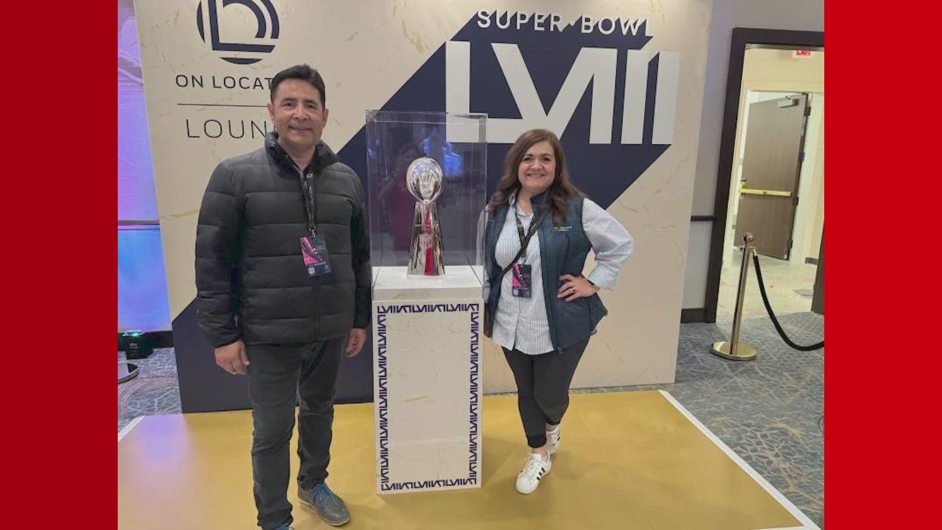 They even have a photo with the Lombardi trophy!