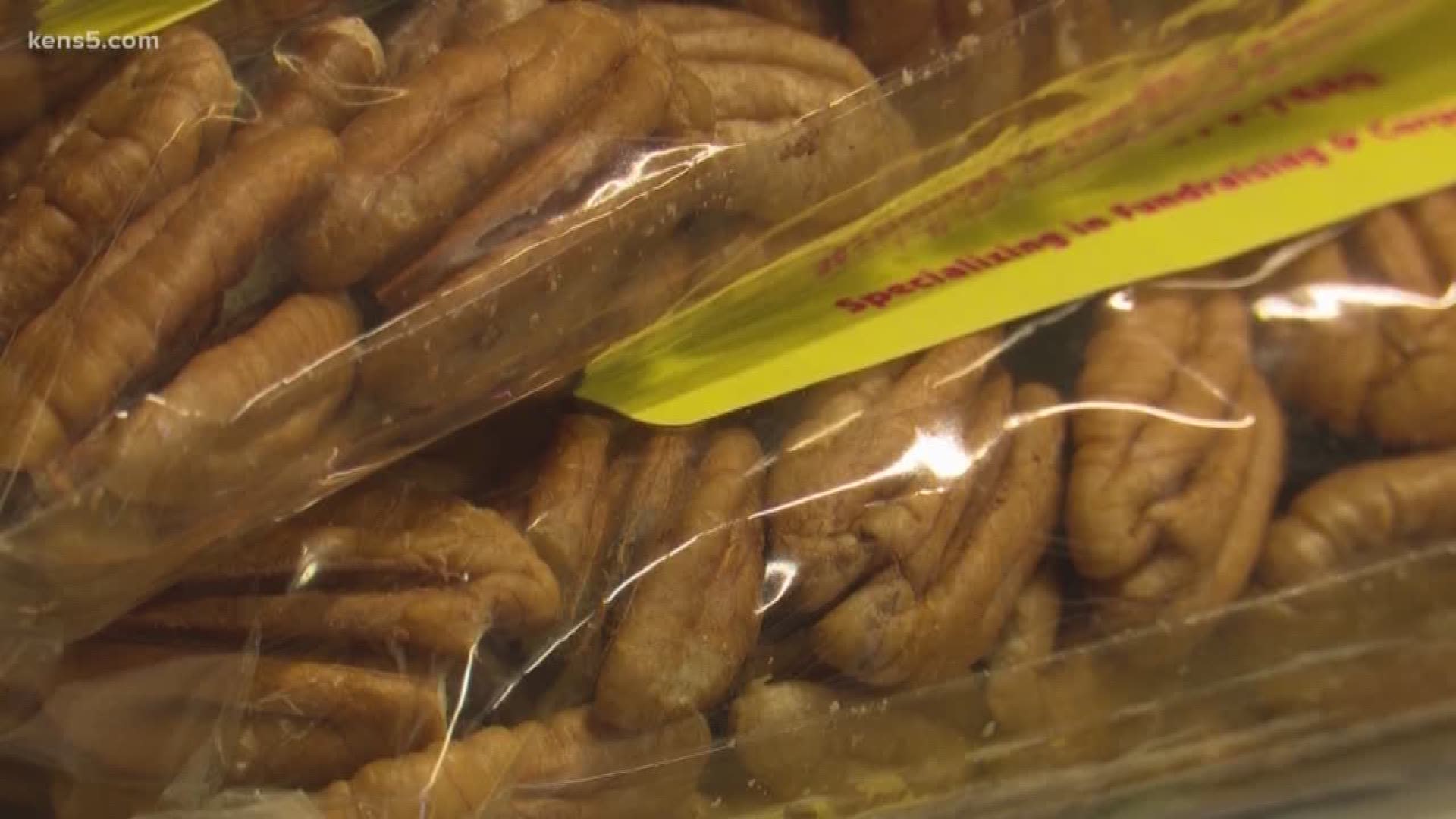 From pecans to chocolate-coated candies, this small family shop in Seguin is finally stocking its inventory after a wet past few months delayed pecan harvest in the area.