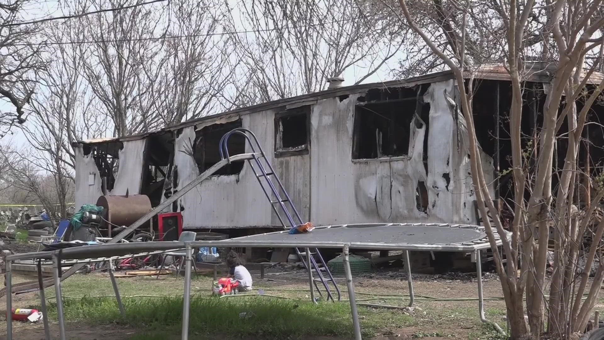 A family in southwest Bexar County is left without their 4-year-old daughter after a house fire on Sunday morning.