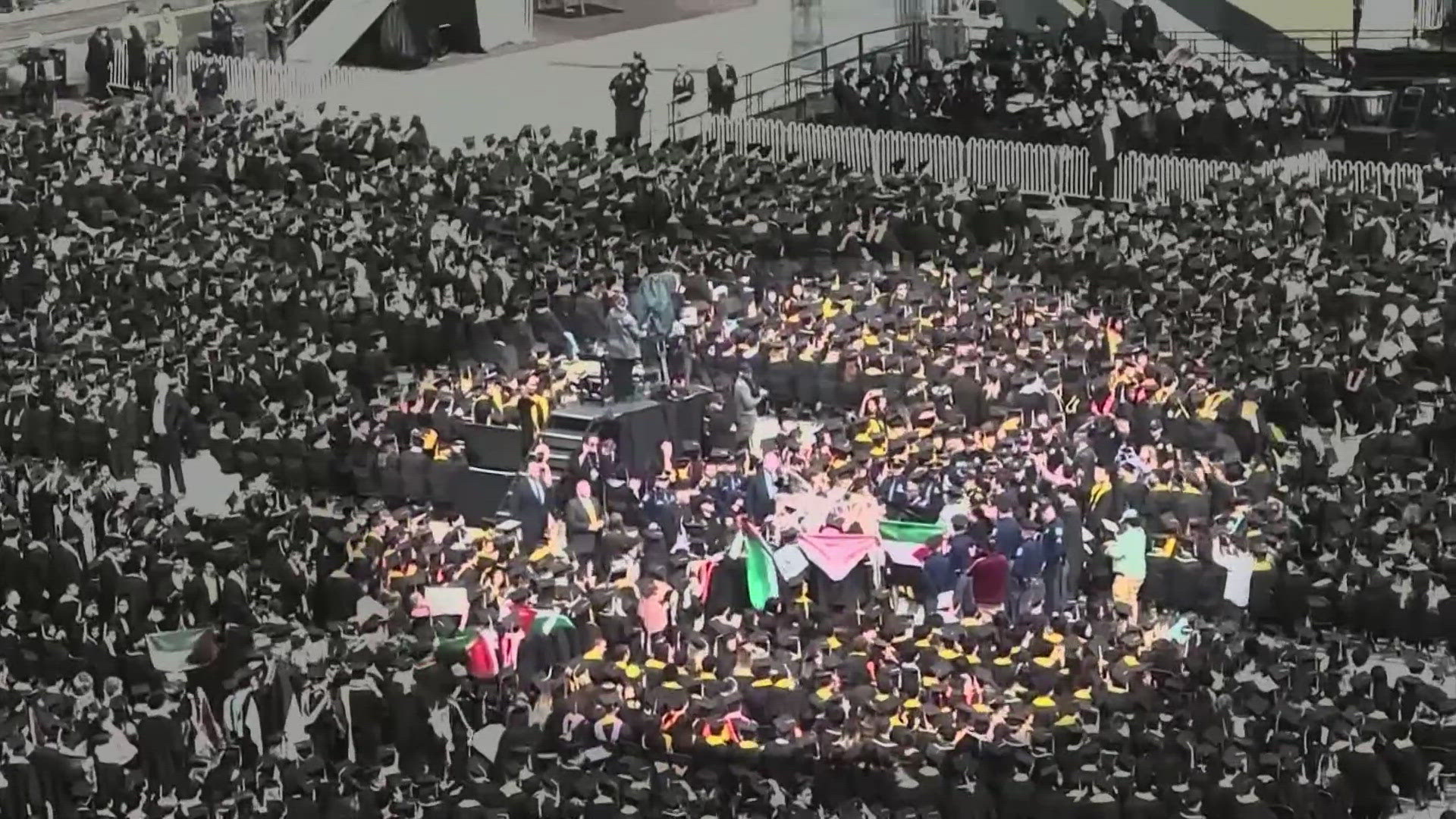 As college graduation season arrives, the ongoing protests and campus encampments across the country over the Israel-Hamas war continues.