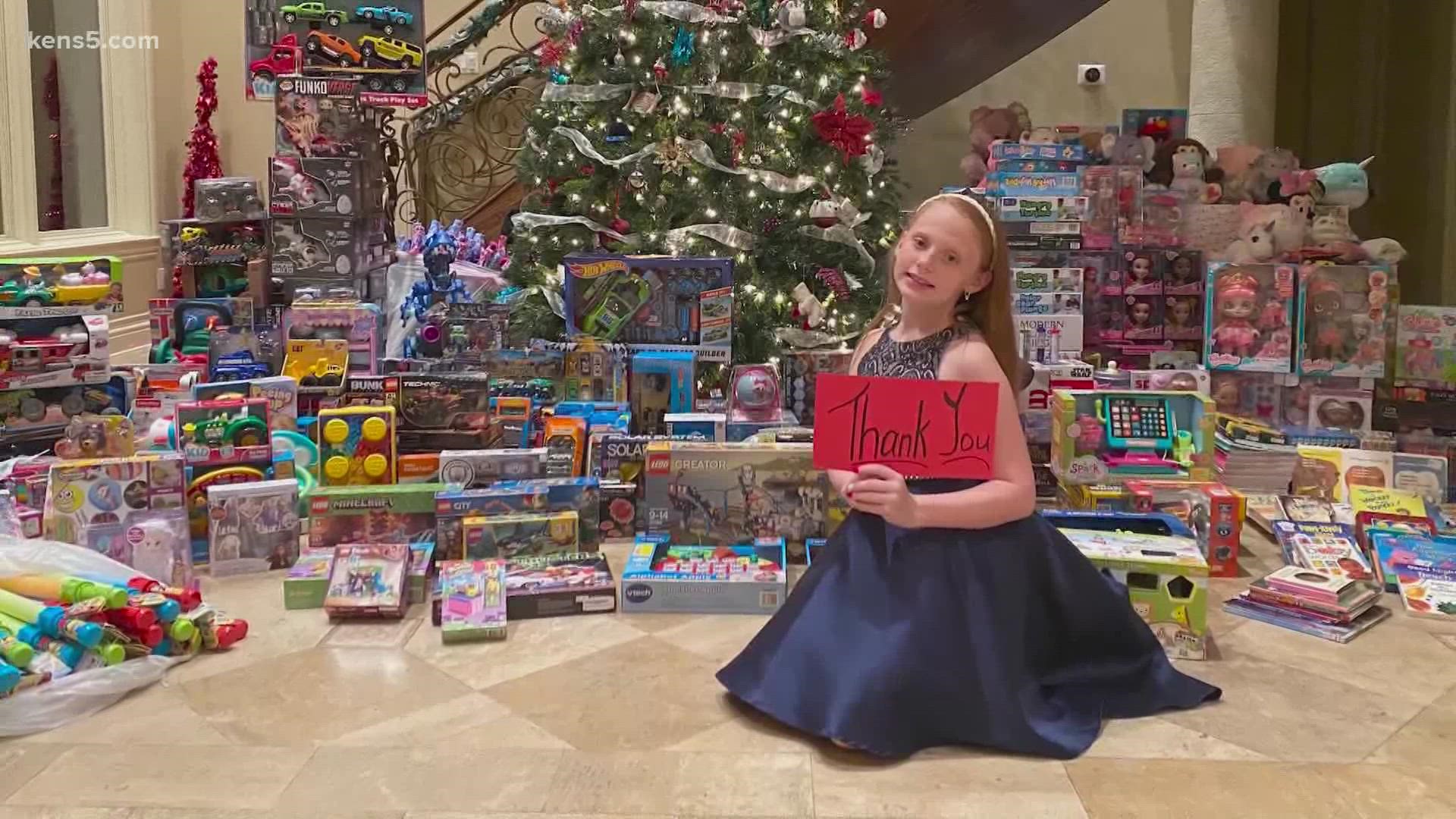 Addison Meyer is the face, name and spark behind an effort to make sure pediatric patients at University Hospital have a gift for Christmas.