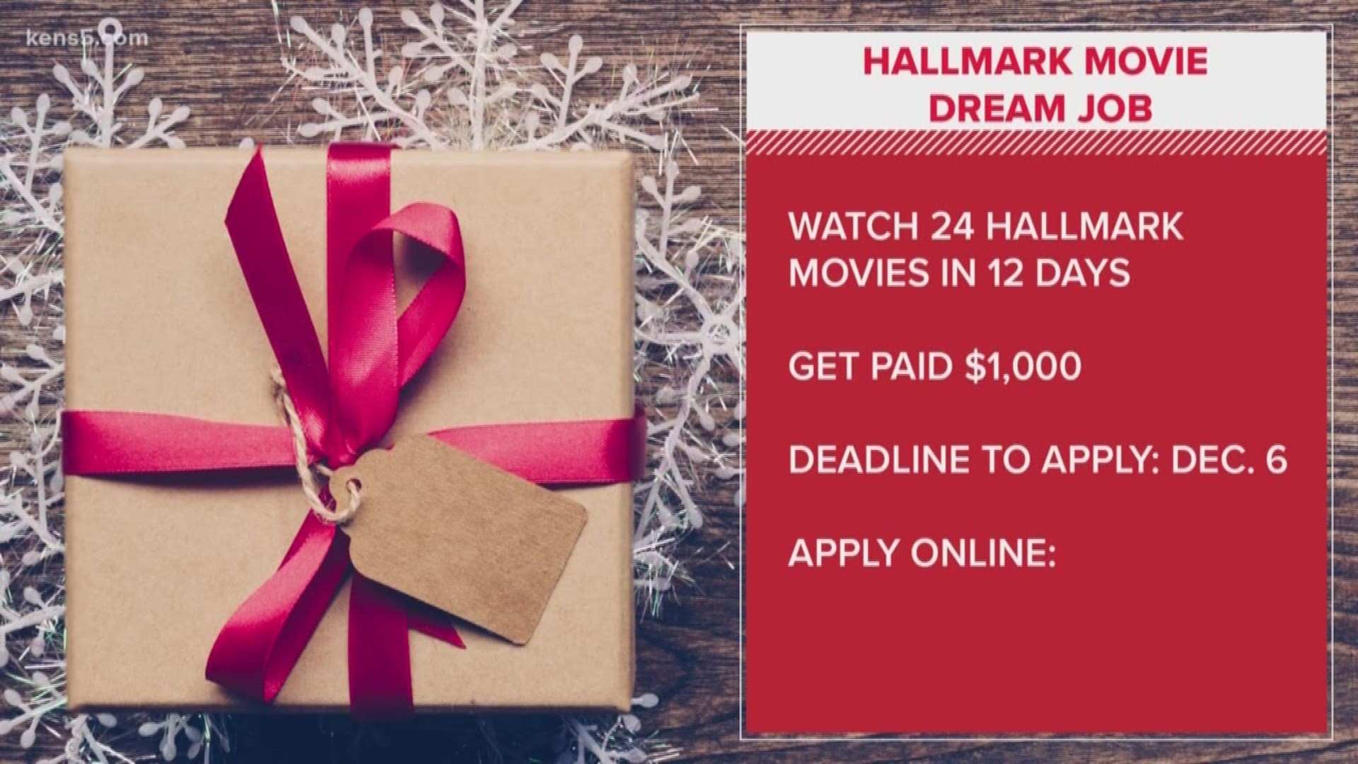 Get paid 1,000 to watch Hallmark movies