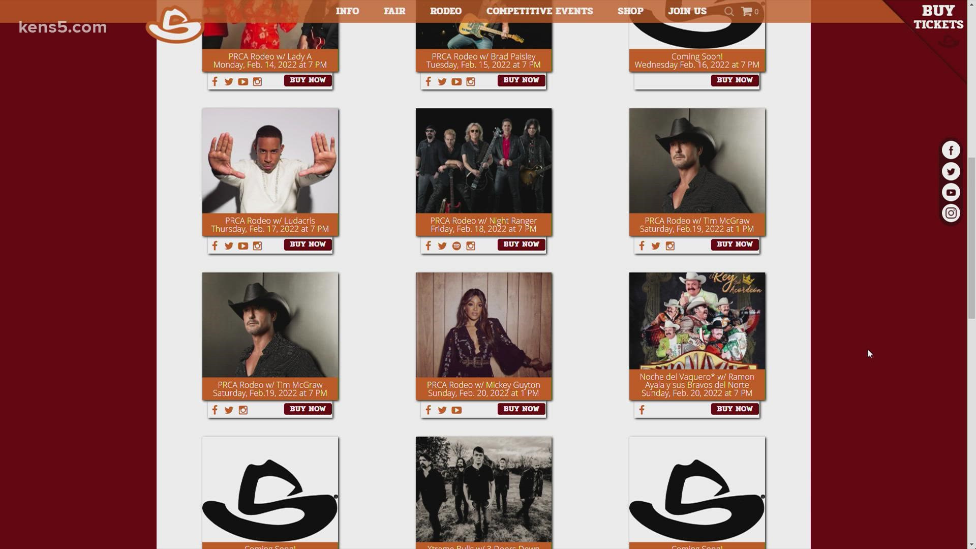 If you're looking to see one of these acts, you can grab your tickets on the rodeo's website or through Ticketmaster.