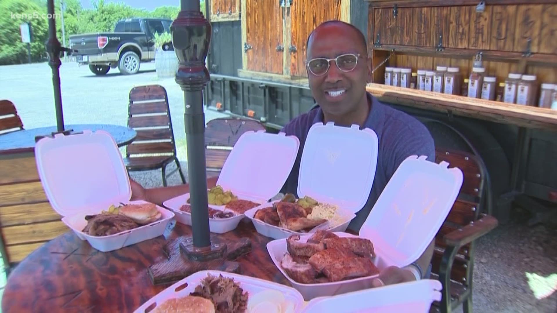 Main Street in Bandera is where you can find Chicken Charley's, a barbecue truck with hefty portions. Marvin Hurst checks it out in the Great Grill Almighty Tour in Neighborhood Eats.