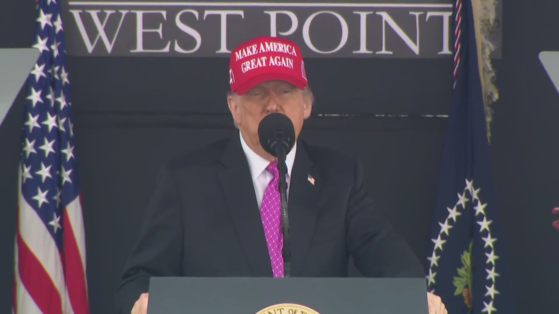 He told cadets they are entering a "golden era" in the U.S. military.  