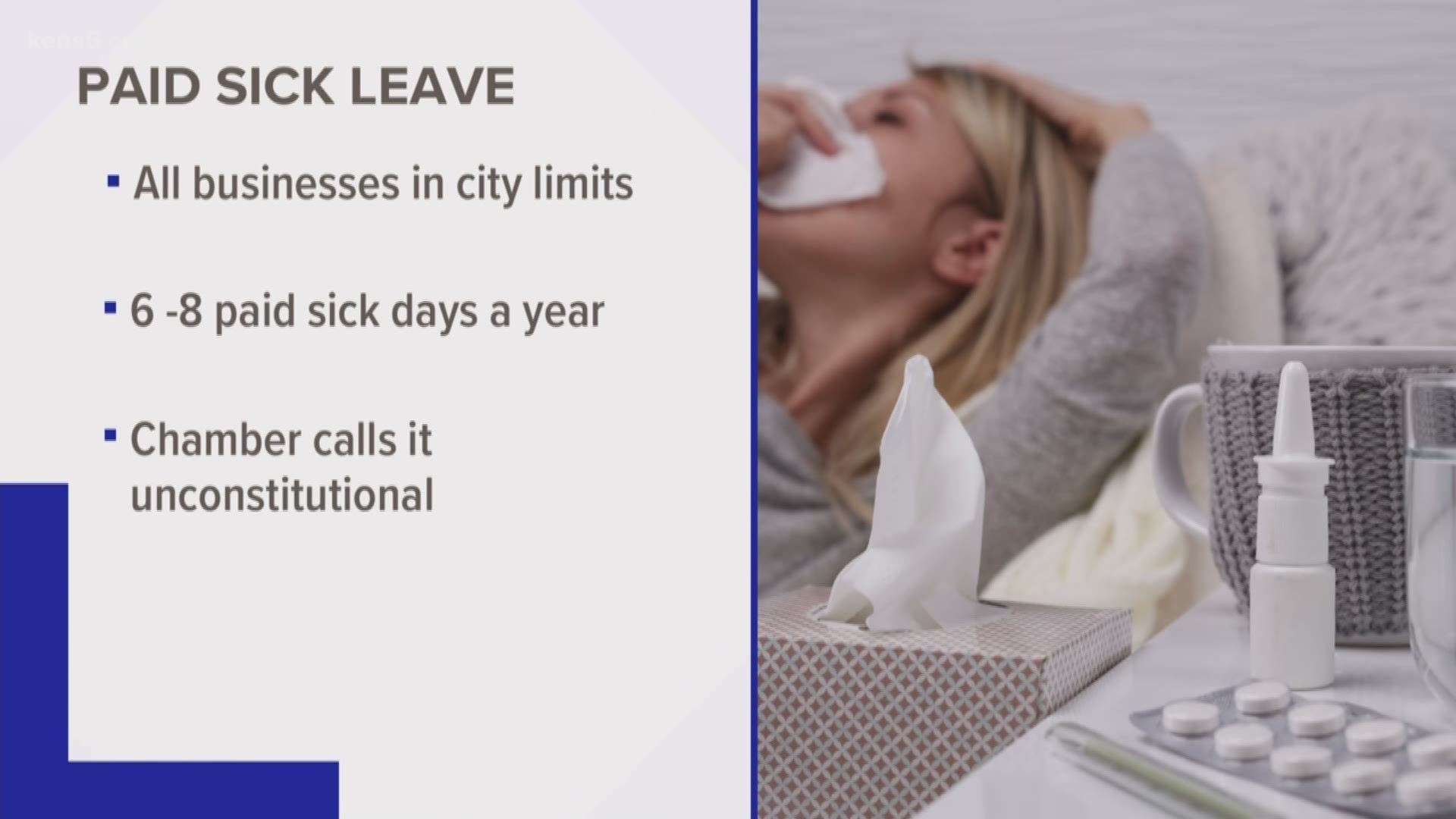 The North San Antonio Chamber along with area Business Coalition leaders have called on City Council to repeal San Antonio's Paid Sick Leave Ordinance, stating in a letter Thursday that it was unconstitutional.