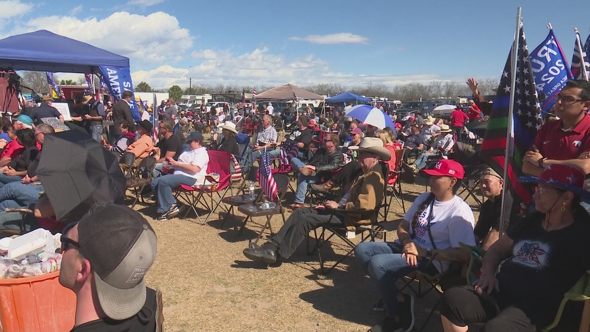 Tension is mounting as Gov. Abbott prepares to visit the protest convoy in Eagle Pass