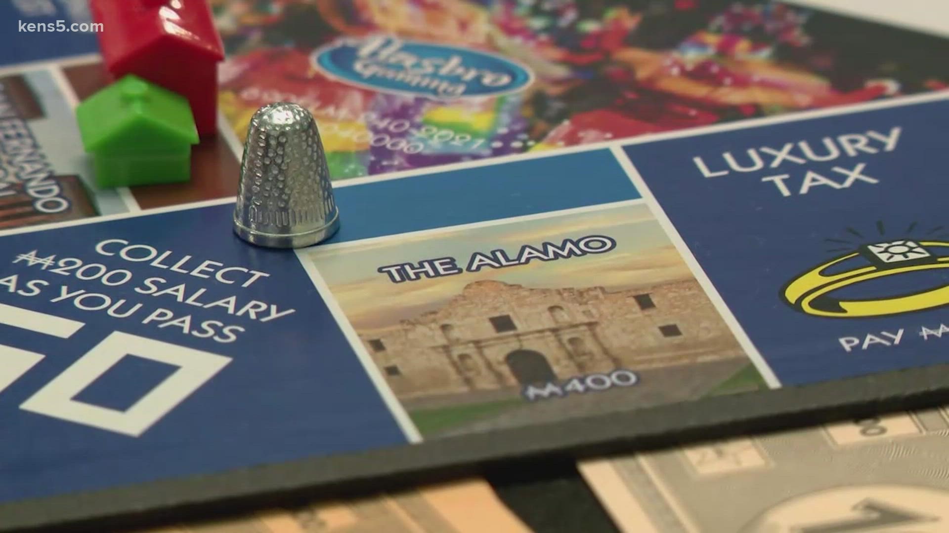 The San Antonio version of the famous Monopoly game was presented during a ceremony at the Menger Hotel on Wednesday.
